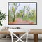 Loop Trail Through Swamp Oak Woodland by Ann Gordon 30-in. W x 23-in. H. Canvas Wall Art Print Framed in Black
